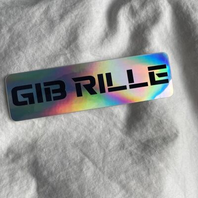 Gib Rillé Future Hologramm Sticker