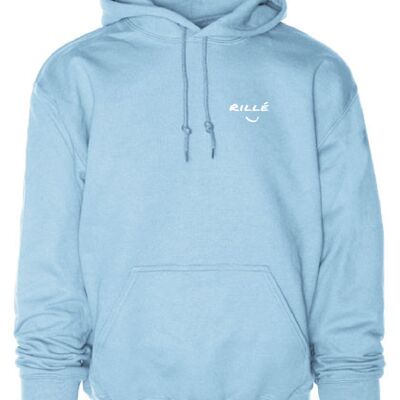 Gib Rillé Smiley Hoodie  Babyblau