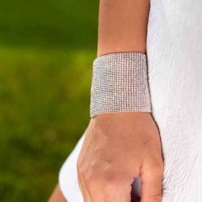 Brazalete de plata liso