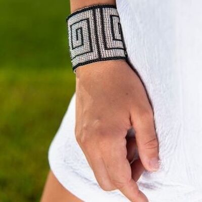Claire Labyrinth Cuff Bracelet
