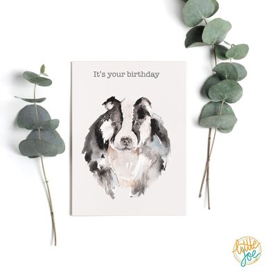Es tu tarjeta de cumpleaños Badger