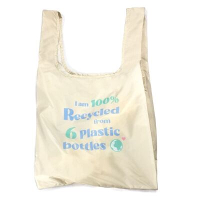 BOLSA RÉUTILISABLE GENRE SAC MOYEN MESSAGE DE RECYCLAGE