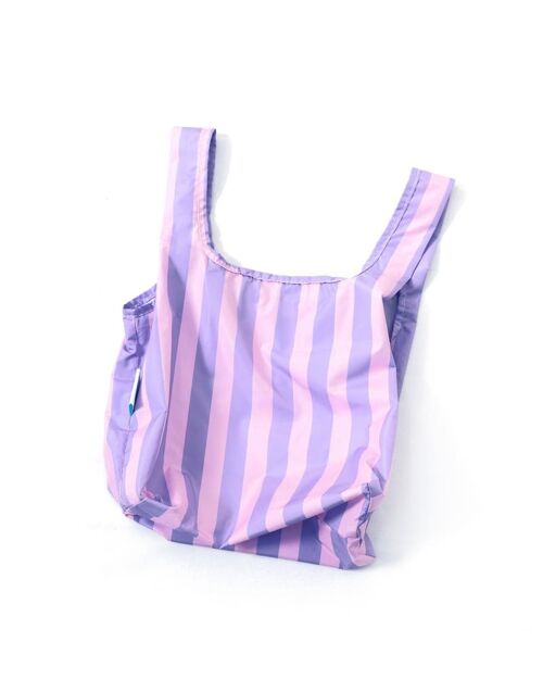 BOLSA REUTILIZABLE KIND BAG MINI PURPLE STRIPES