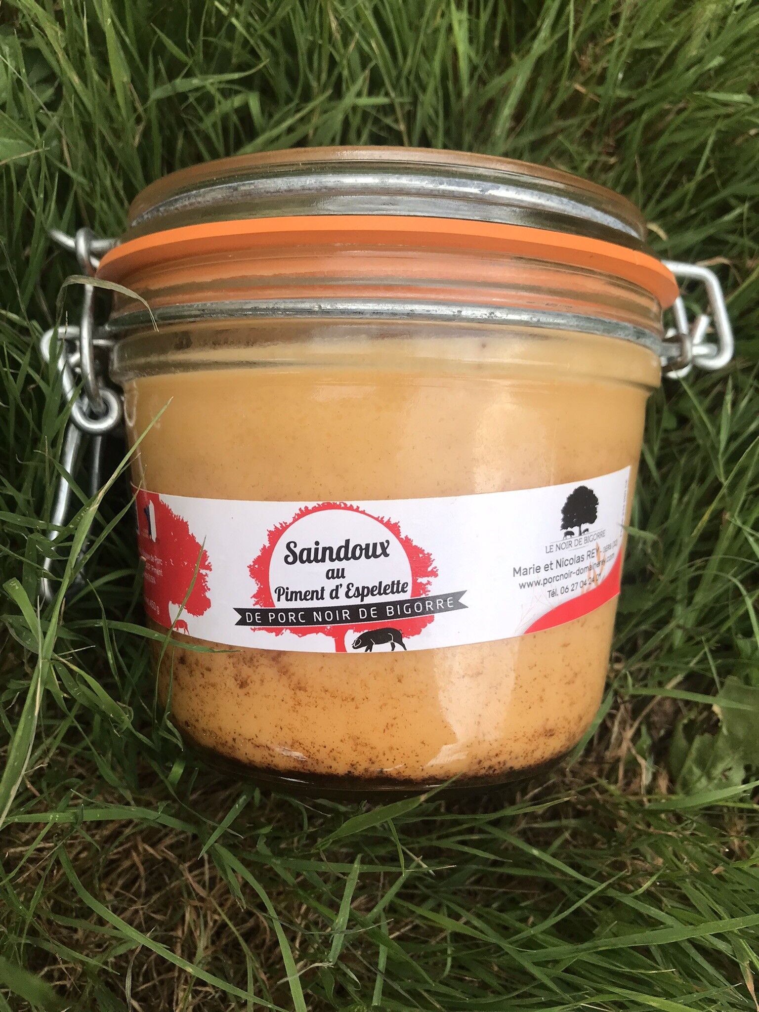 Achat Saindoux de Porc Noir de Bigorre au Piment d'Espelette