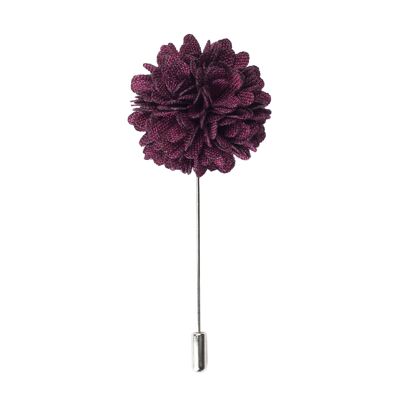 Flower Bunch Lapel Pin, Purple Rain