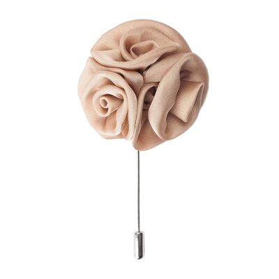 Triple Rose Lapel Pin, Sand