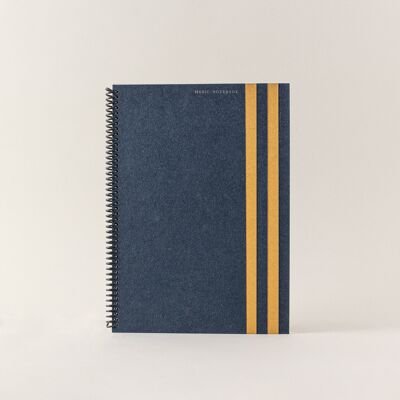 Sheet music notebook A4