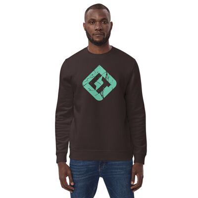 Teal Marble - Organic Sweater