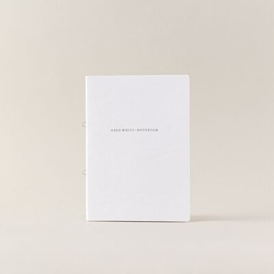 Carnet de notes A5 oméga blanc (Grille)