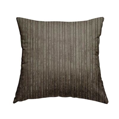 Polyester Fabric Corduroy Coffee Mocha Plain Cushions Piped Finish Handmade To Order