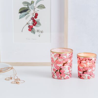 Medium tea light holder, Japan / Pink