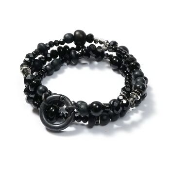 Bracelet Mix&Match pierres précieuses BlackPearl