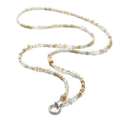 Zanzibar 120, extra long gemstone interchangeable chain