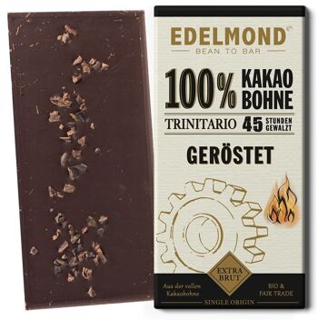 Tablette 100% fèves de cacao. Rôti. Bio & Équitable