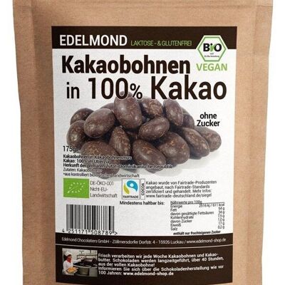 Kakaobohnen in 100% Schokolade, Bio