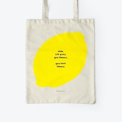 Bolsa de algodón / Tienes Limones