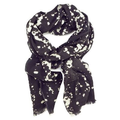 Foulard en laine fine JAPON encre