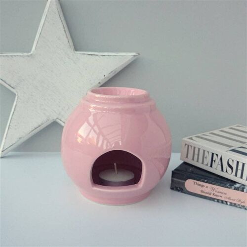 Stackable Large Ball Ceramic Wax Melter - Pink