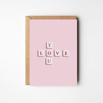 Liebe dich - Valentinskarte