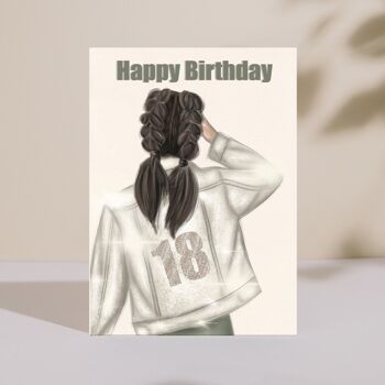 Carte Joyeux anniversaire - Veste crème - Milestone 13e, 16e, 18e, 21e anniversaire 2