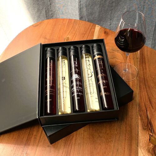 Coffret 5 flacons de vin Tour de France Découverte