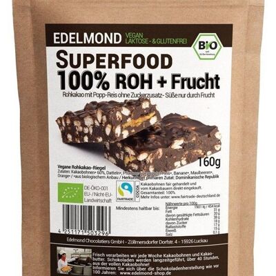 Riz pop superalimentaire au cacao cru, bio