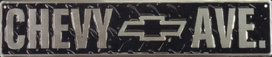 Segnale stradale degli Stati Uniti Chevy Avenue - 60 x 12 cm