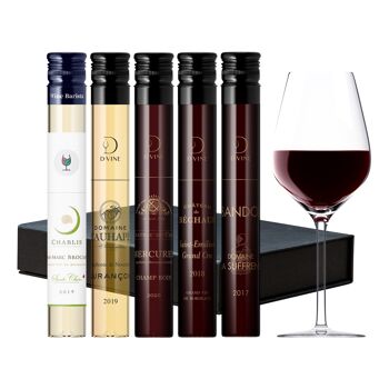 Coffret 5 flacons de vin Tour de France Premium 2