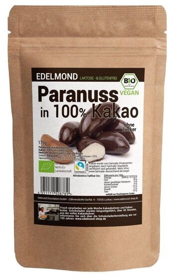 Noix du Brésil en coque 100% cacao. BIO 1