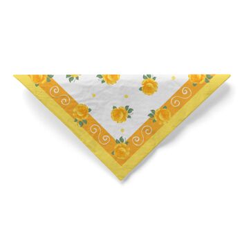 Serviette en tissu Rosita en jaune 33 x 33 cm, 20 pièces 4