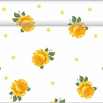 Table runner Rosita in yellow made of Linclass® Airlaid 40 cm x 4.80 m, 1 piece