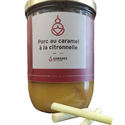 Porc au caramel à la citronnelle