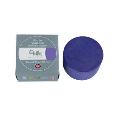 Barre de shampoing de luxe violette (pour cheveux normaux/secs) - pour cheveux argentés/gris/blonds/bruns (standard)