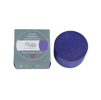 Barre de shampoing de luxe violette (pour cheveux normaux/secs) - pour cheveux argentés/gris/blonds/bruns (standard) 1