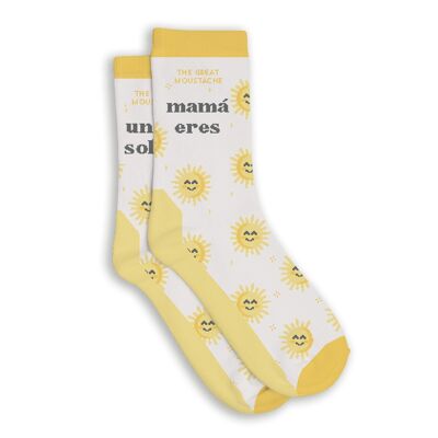"MOM YOU ARE A SUN" SOCKS SIZE 36-40