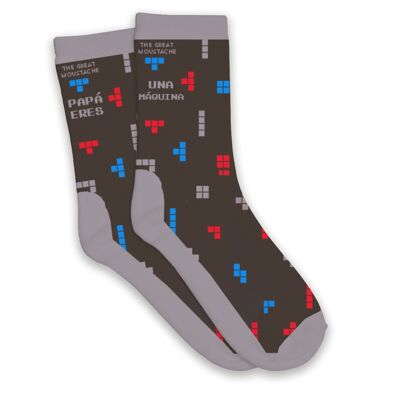 CHAUSSETTES "PAPA TU ES UNE MACHINE" TAILLE 41-45