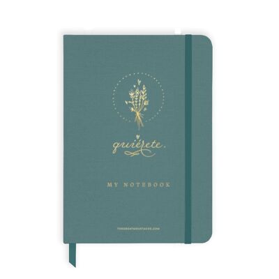 A5 CUADERNO ENTELADO BLUE QUIÉRETE