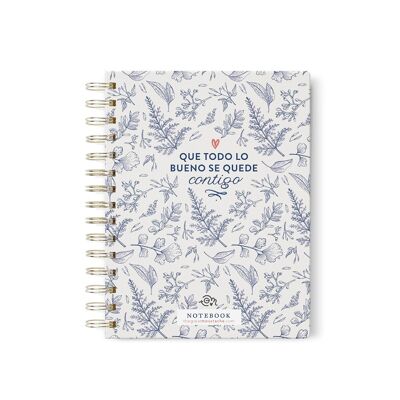 A5 NOTEBOOK - BLUE VINTAGE REEDITION