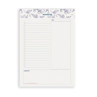 NOTEPAD A5 - BLUE VINTAGE REEDITION