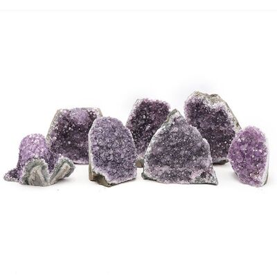 Lot of 7 amethyst geodes from Uruguay, quality A - 4,490kg