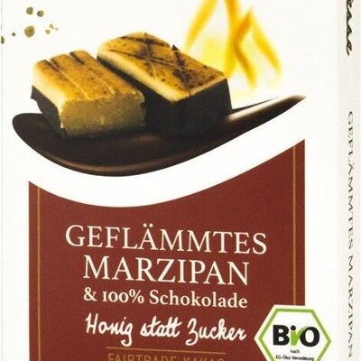 Honig-Marzipan geflämmt mit Kakaofuß, Bio