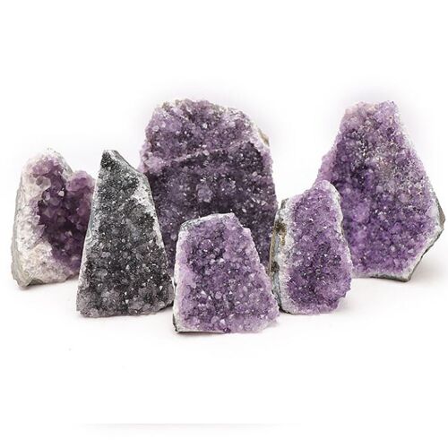 Lot of 6 amethyst geodes from Uruguay, quality A - 4.235kg