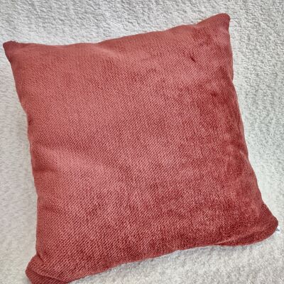 red wine plush decorative cushion 50