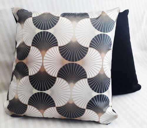 Art Deco White Decorative Cushion 45