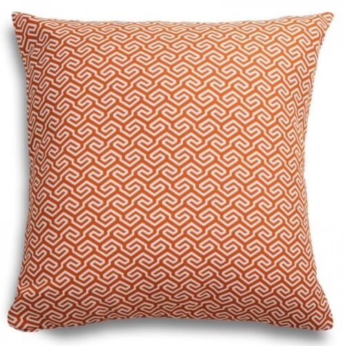 Orange Geometric Garden Outdoor Cushion 50
