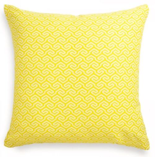 Yellow Geometric Garden Outdoor Cushion 45