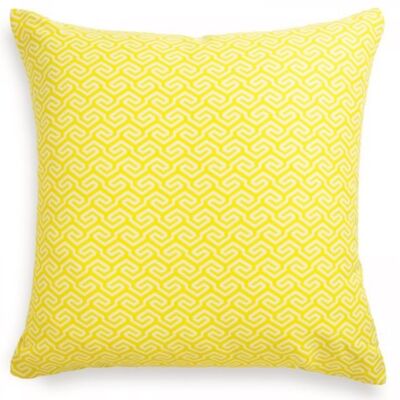 Yellow Geometric Garden Outdoor Cushion 45