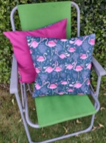 Coussin de jardin extérieur flamants roses 45 2