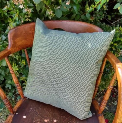Lime Green Geometric Outdoor Garden Cushion 45