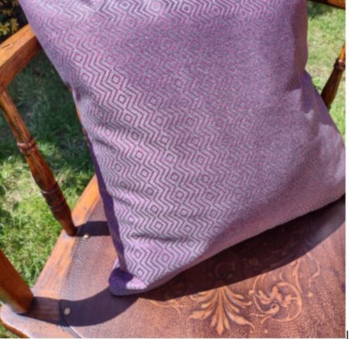 Fuschia Geometric Outdoor Garden Cushion 45